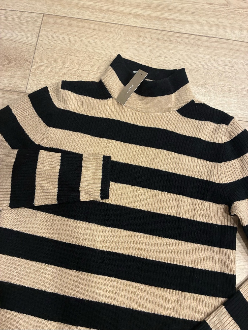 NWT J. Crew Women’s Striped Turtleneck Sweater Dress Size S
